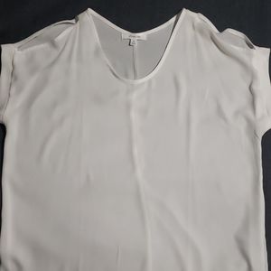 Sheer white blouse